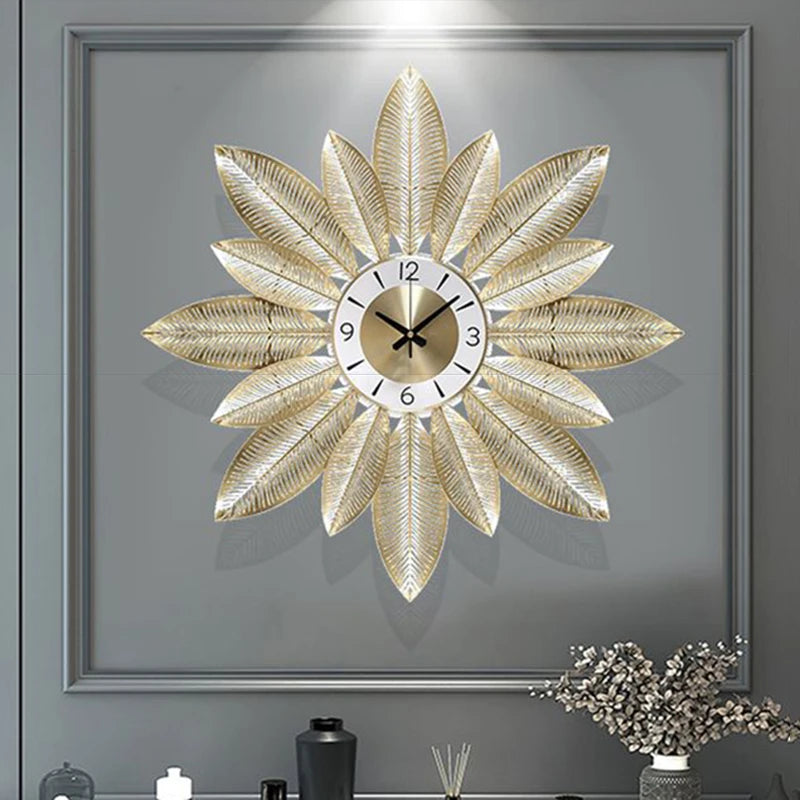 Mural Wall Clocks Aesthetic Decoration Wall Watch Living Room Silent Mechanism Clock Modern Interior Luxury Elegant Clocks