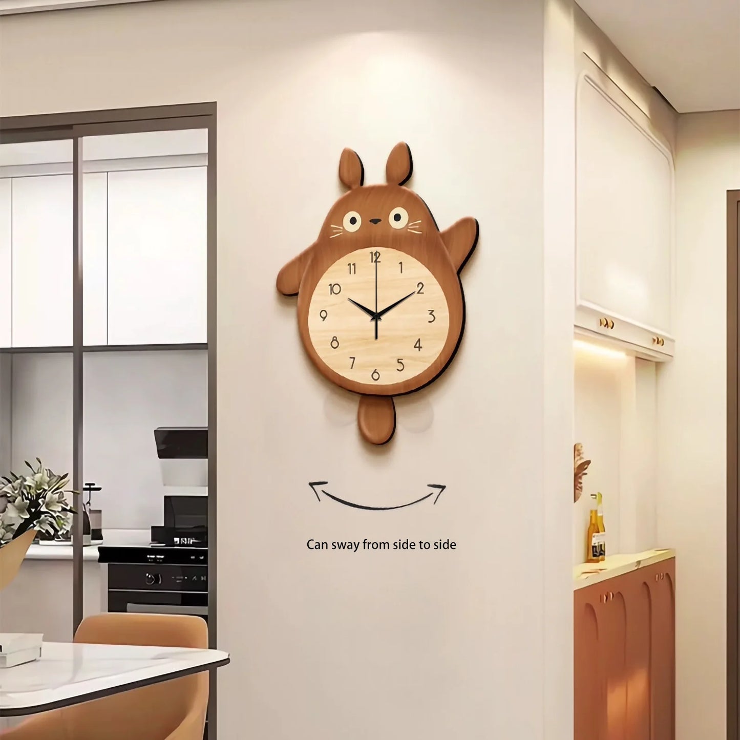 2025 Cat Digital Wall Clock Electronic Living Room Wall Clock Kitchen Decor Reloj Digital Escritorio Home Decoration Ornaments