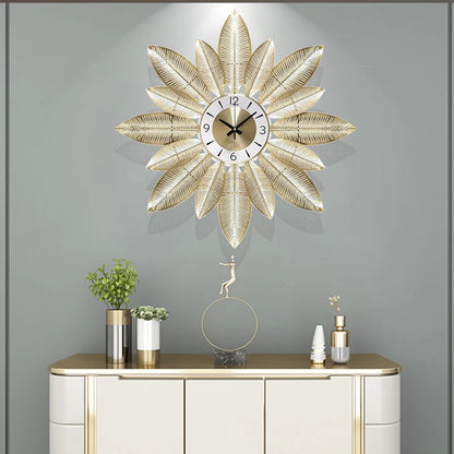 Mural Wall Clocks Aesthetic Decoration Wall Watch Living Room Silent Mechanism Clock Modern Interior Luxury Elegant Clocks