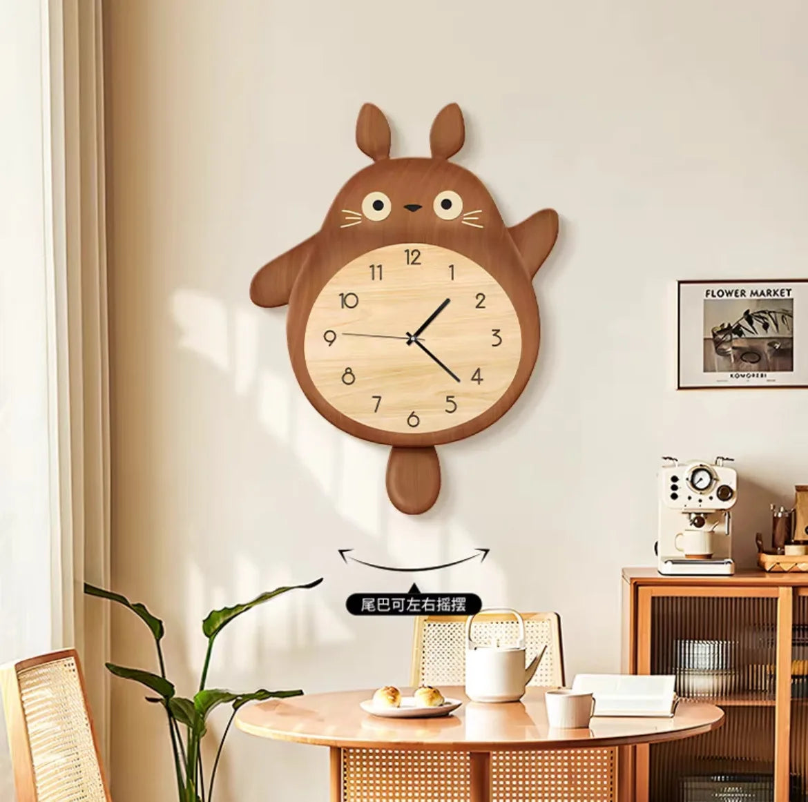 2025 Cat Digital Wall Clock Electronic Living Room Wall Clock Kitchen Decor Reloj Digital Escritorio Home Decoration Ornaments