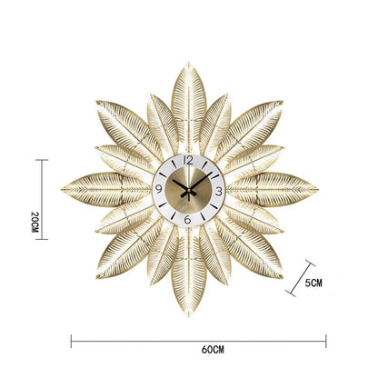 Mural Wall Clocks Aesthetic Decoration Wall Watch Living Room Silent Mechanism Clock Modern Interior Luxury Elegant Clocks