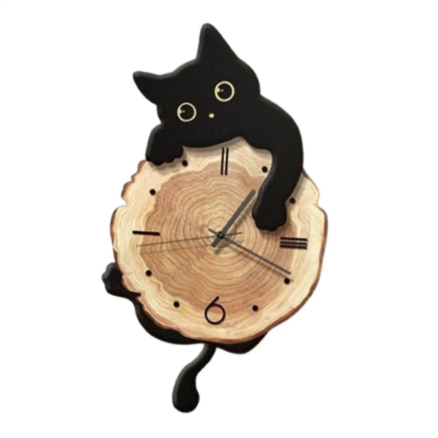 Cat Pendulum Decorative Clock